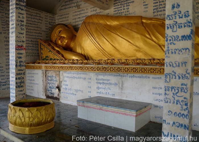 Kambodzsa Battambang barlang Buddha